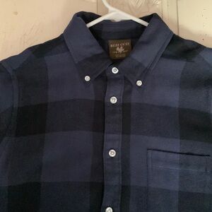 Boys XL 18-20 flannel shirt grey blue